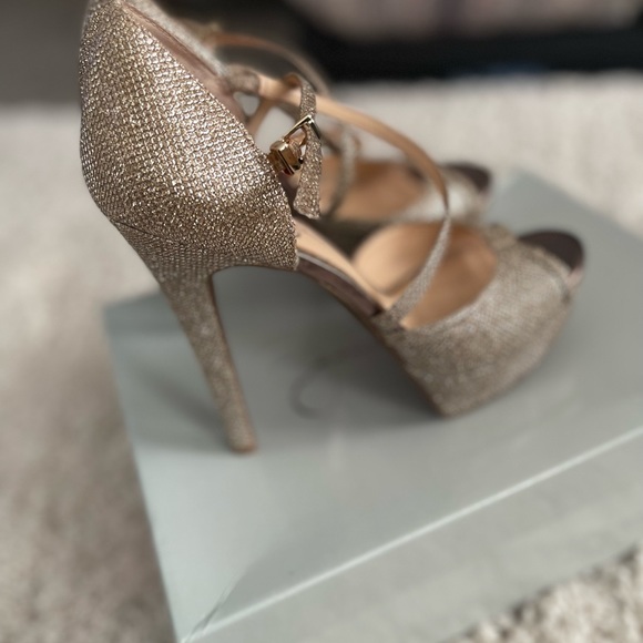 Jessica Simpson sparkling mesh champagne gold - Picture 2 of 10